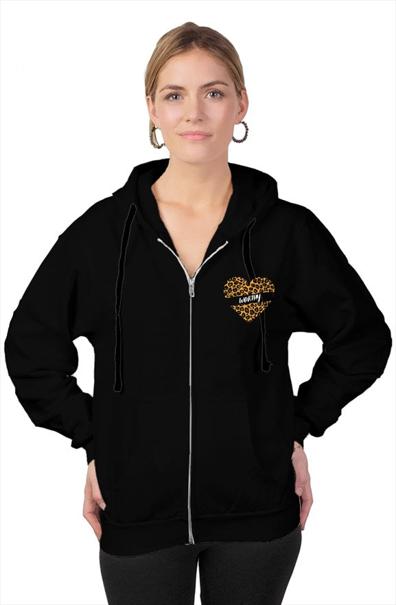 WORTHY tultex zip hoody