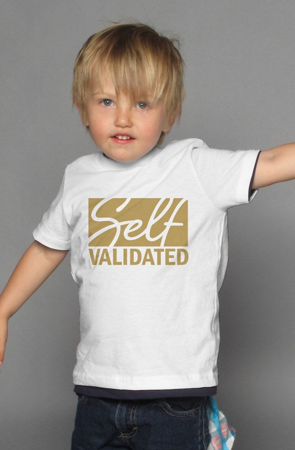 SELF VALIDATED KIDS TEE